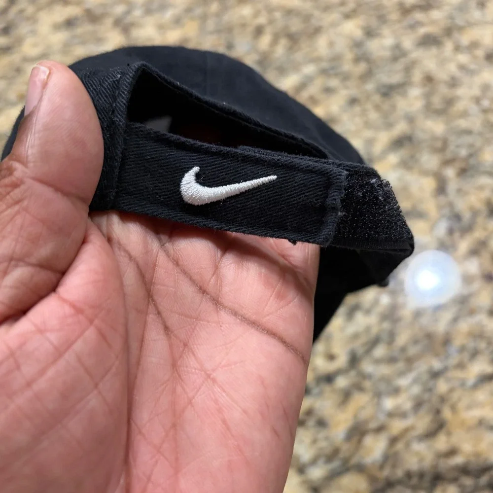 Nike Infant Heritage Swoosh Adjustable Baseball‎ Cap Black 2319-023 Hat Kids